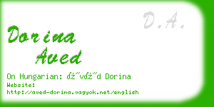 dorina aved business card